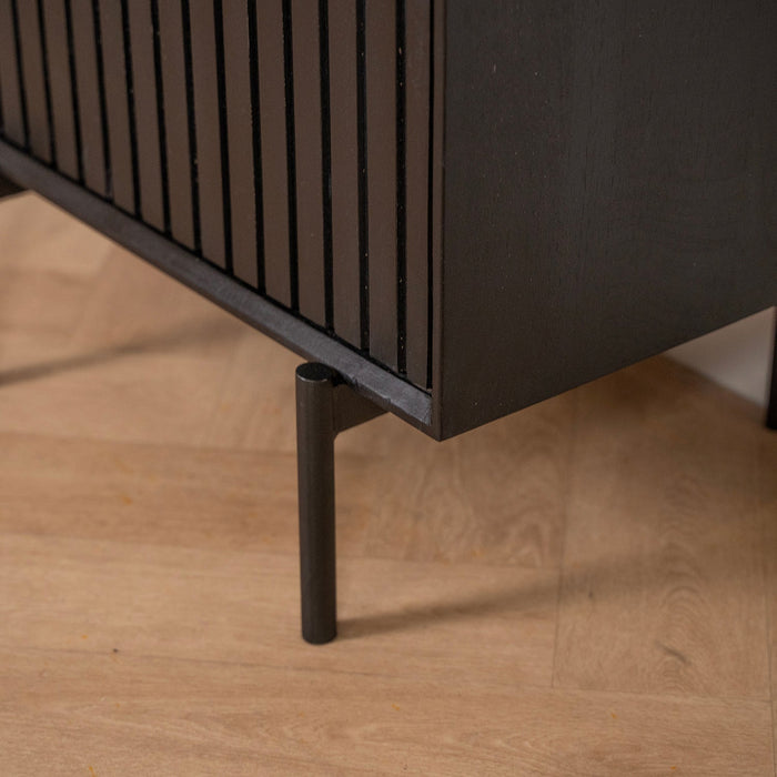 Weinschrank Madison | Schwarzes Mahagoni