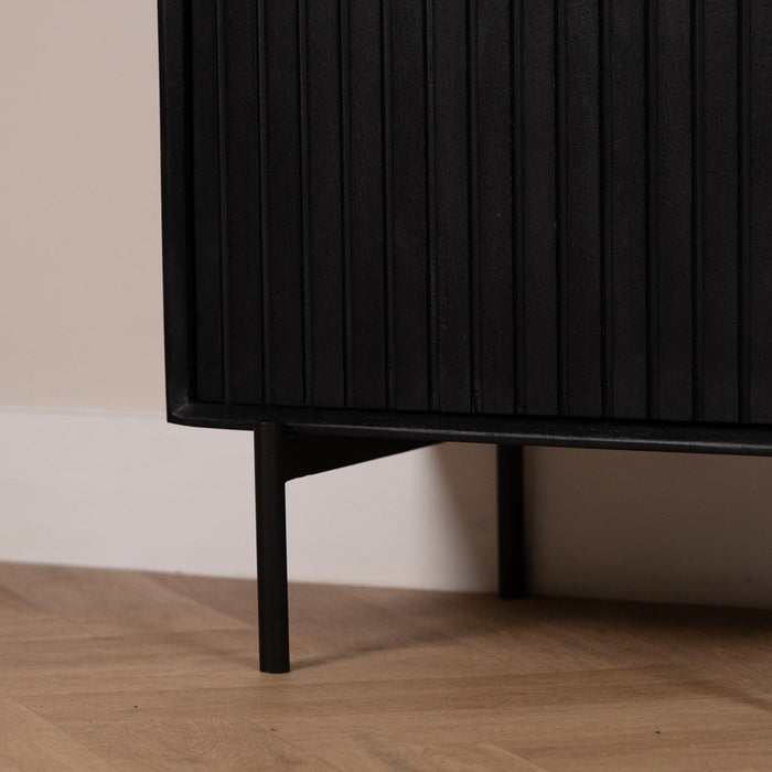 Weinschrank Madison | Schwarzes Mahagoni