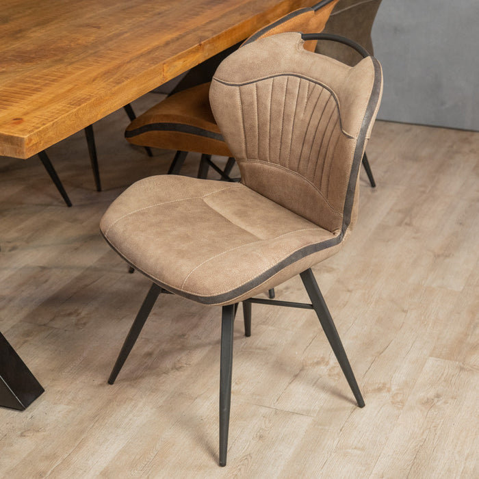 Esszimmerstuhl Splash – Bequemer Sitz mit Mikrofaser im Army-Look