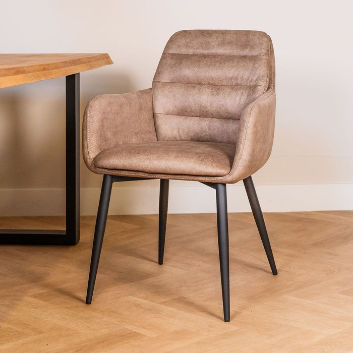 Eleganter Esszimmerstuhl Bailey mit Lederdesign für luxuriösen Komfort