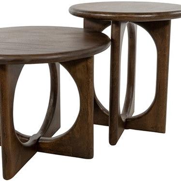 Beistelltisch Zodiac | Dunkles Wenge-Mangoholz