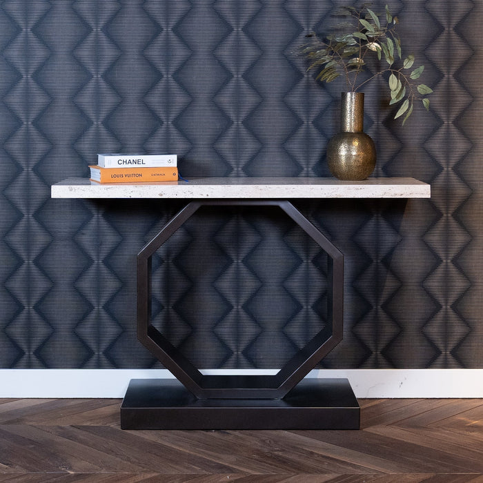 Beistelltisch Avalon | Travertin | Braun