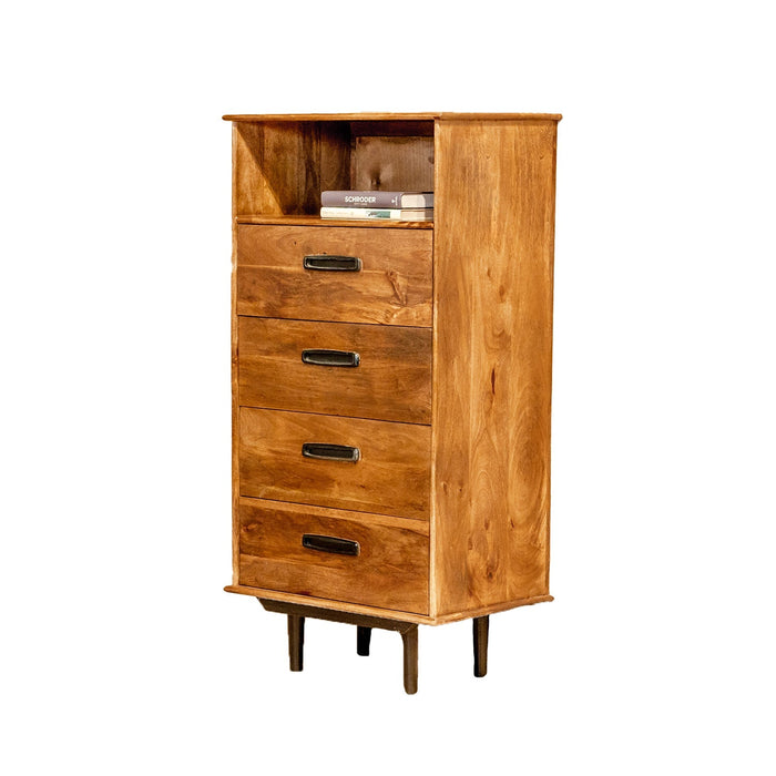 Weinschrank Elias 60 cm | Natürliches Mangoholz