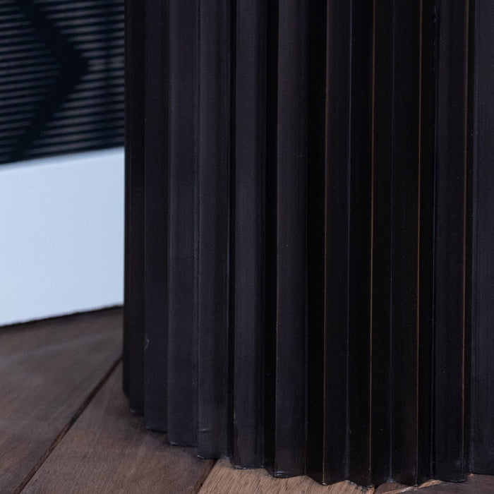 Beistelltisch Hampton | Schwarzes Travertin