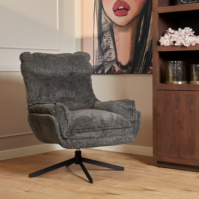 Sessel Vera | Dunkelgrauer Polyester